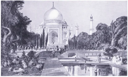 Das Taj Mahal in Agra, wie es 1864 erschien